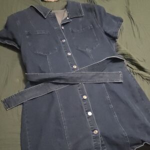 Blue Mini Denim Dress